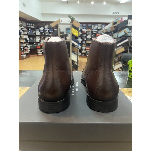 The Men's Store at Bloomingdale's Cap Toe Boot Brown Size 9.5 - Picture 3 of 6
